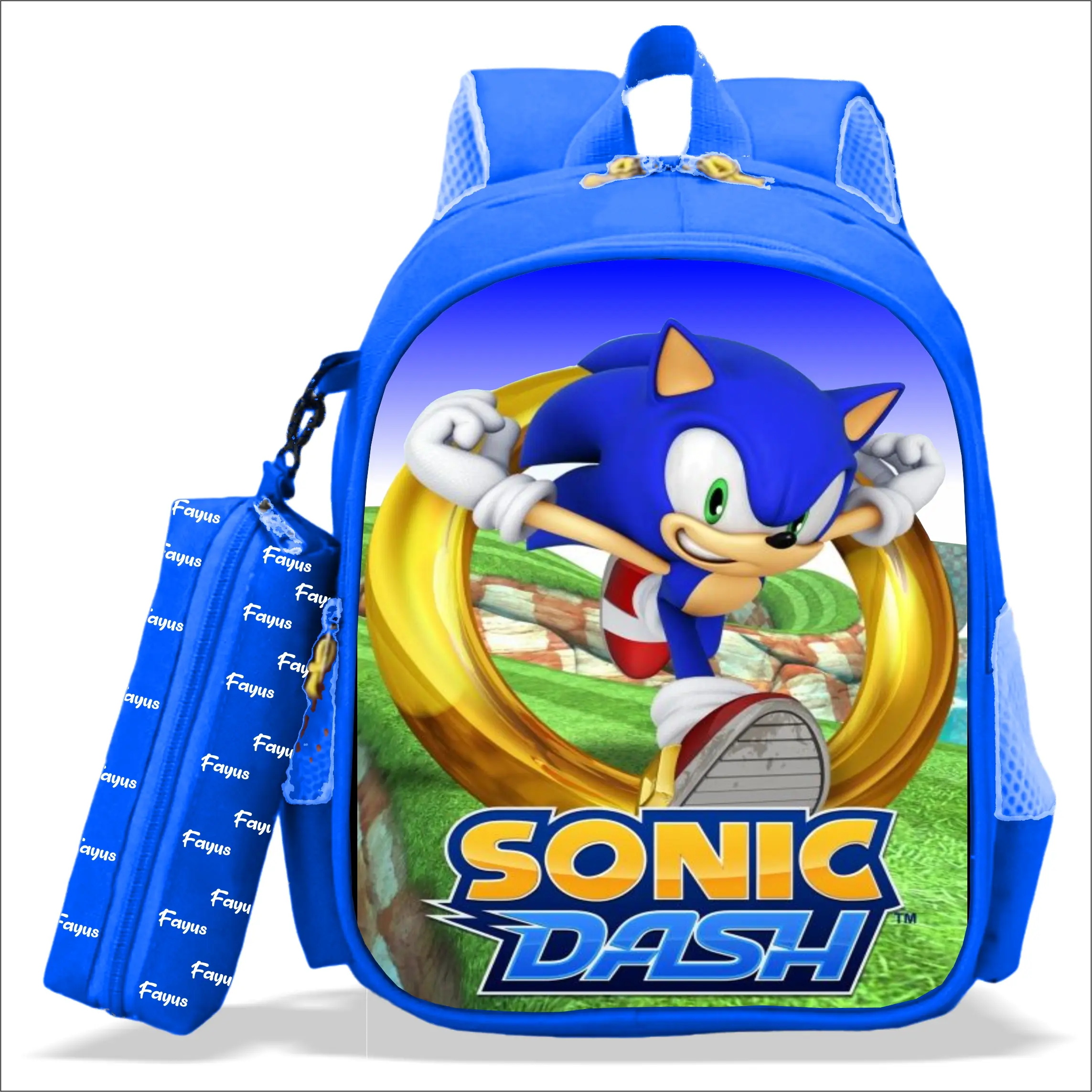 Tas ransel anak sekolah PAUD TK SD 2in1 PREMIUM 100% ORIGINAL VIRAL terbaru karakter kartun SONIC terlaris tas punggung terbaru Fashion