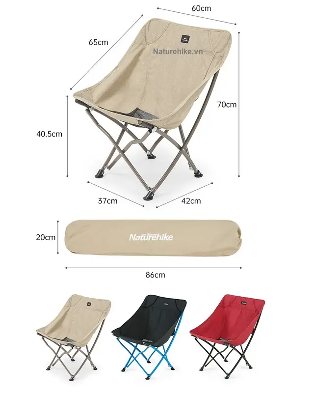 Ghế Xếp Gọn Naturehike Câu Cá Dã Ngoại NH18X004-Y SIêu Bền 1