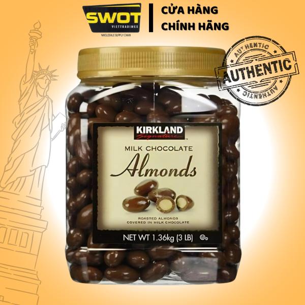 Socola sữa hạnh nhân Kirkland Milk Chocolate Almonds Mỹ 1,36kg sôcôla Mỹ thơm ngon thích mê - SWOT HNGV