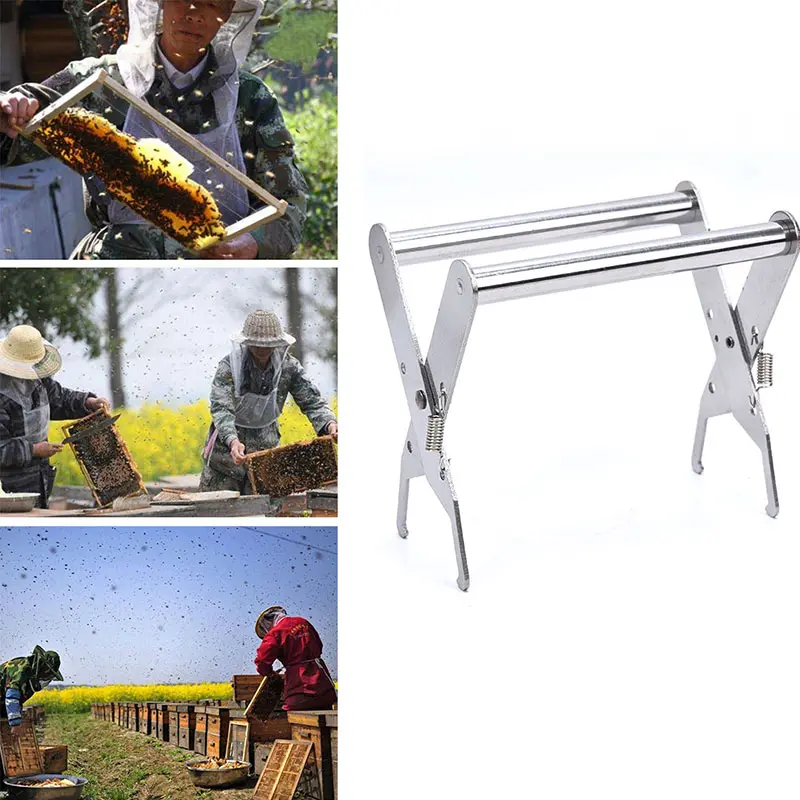 Giá đỡ khung tổ ong, vật liệu thép không gỉ, công cụ kẹp chụp, thiết bị nuôi ong 1