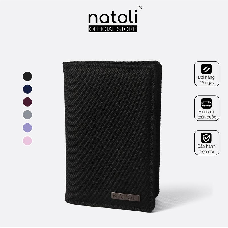 Bóp cầm tay mini nam nữ thương hiệu NATOLI nhiều ngăn đựng tiền đựng thẻ cao cấp Ultra Mini Wallet V7
