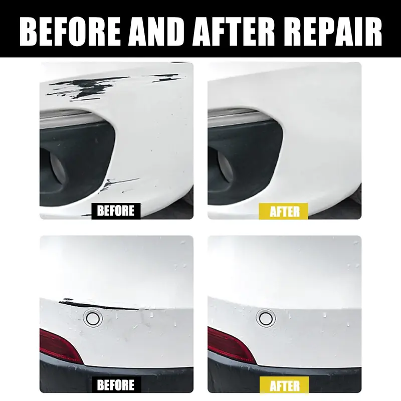 Car Scratch Repair Wax, 1 Count Car Scratch Remover Wax With Sponge, Car Scratch Remover, Car Maintenance Product For Paint Care 8