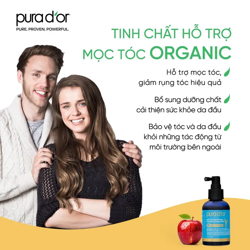 Combo 3 Bước Dầu Gội, Dầu Xả, Giảm Rụng Tóc Organic Pura D'or Biotin Gold Label 473ML | Chăm Sóc Tóc, Chăm Sóc Da Đầu, Dưỡng Tóc, Hỗ Trợ Mọc Tóc - Mega livestream 1