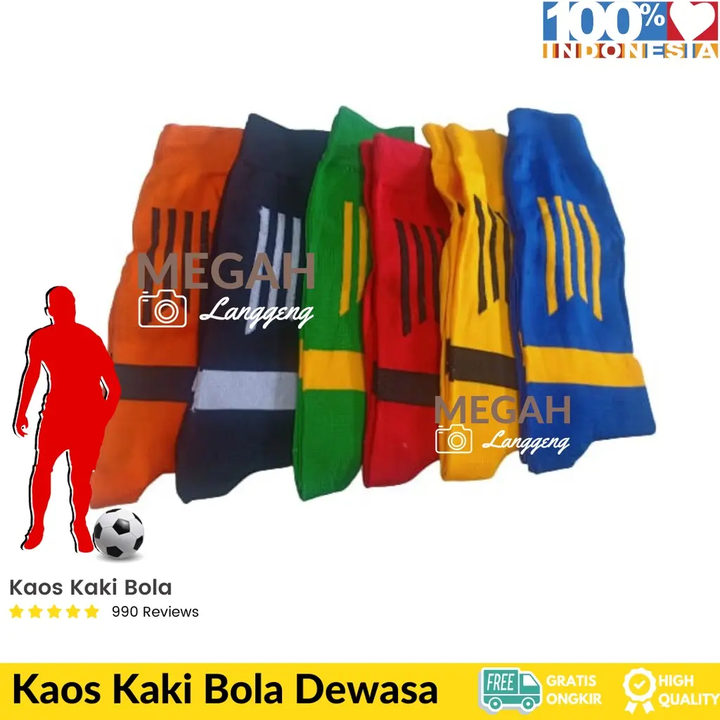 6 PCS KAOS KAKI SEPAK BOLA - KAOS KAKI PANJANG SEPAK BOLA / FUTSAL/ KAOS KAKI BOLA PANJANG - KAOS KAKI PRIA PANJANG /KAOS KAKI BOLA DEWASA /KAOS KAKI FUTSAL /KAOS KAKI ORIGINAL /KAOS KAKI TEBAL PANJANG /KAOS KAKI OLAH RAGA PRIA