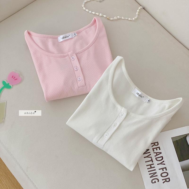 Product Introduction of Tamie Top - Áo thun nữ tay ngắn - áo thun cổ tròn nhiennhienvintage BT221 Women 12