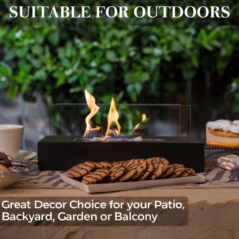 Product Introduction of Portable Indoor Desktop Fire Pit, 1 Set Fireplace with Accessories for Backyard Living Room Dining Table Decoration, Autumn and Winter Gifts 14