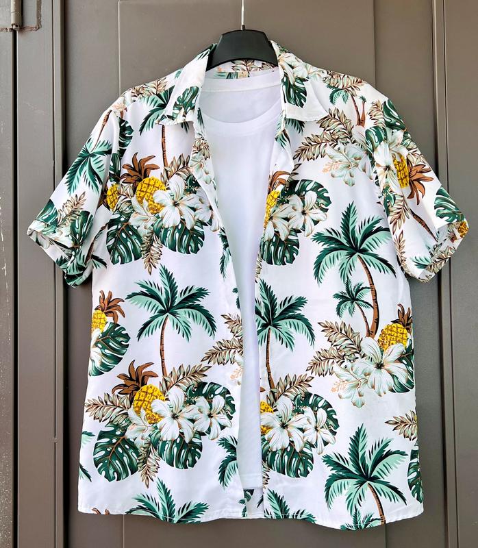 [18 MÀU] ÁO NHÓM, Đồng phục nhóm đi biển, Sơ mi nhóm nam nữ hoạ tiết trái cây hoa lá - TiaToShop