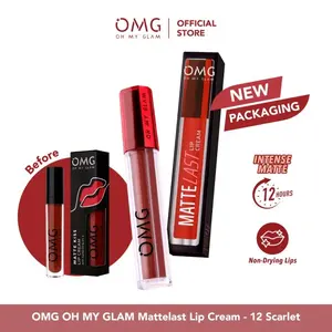 [DOKTIF APPROVED] OMG OH MY GLAM Matte Last Lip Cream Bold Coffee Ombre - 12 & 13 (Lip Cream Matte Dengan Warna Intense, Tahan Lama & Ringan)