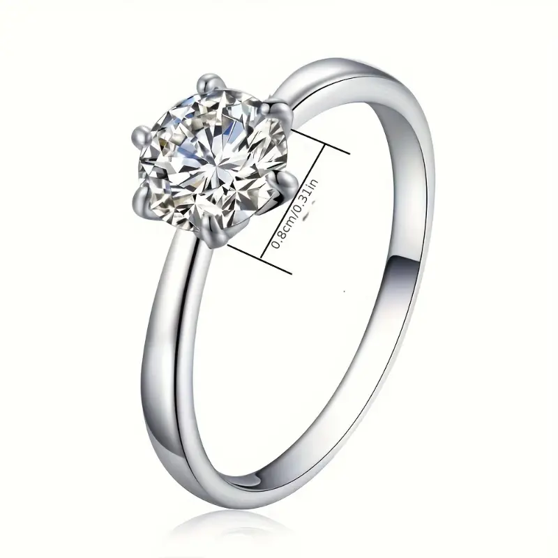 3-Piece 925 Silver Moissanite Jewelry Set, Wedding Party Daily Wear Surprise Gift for Christmas Mother's Day 4