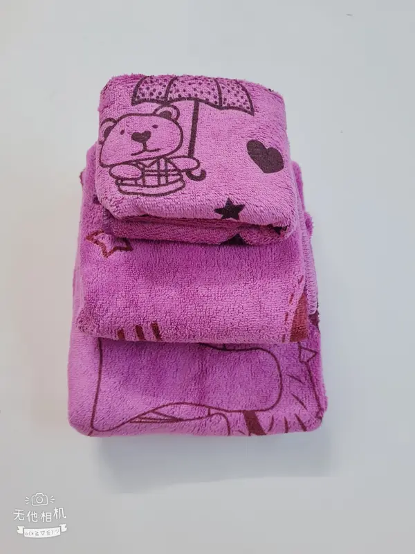Sét 3 khăn Tắm ,Gội ,Lau Mặt chất liệu sợi Microfiber cao cấp siêu mềm mịn, hút nước, không ra màu ( dùng được cho trẻ nhỏ) Nhà Tắm 5