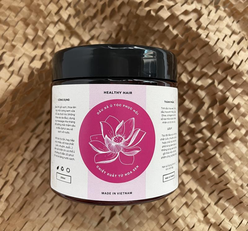 Dầu xả Hoa sen, ủ tóc Hoa sen Healthy Hair 230g 3