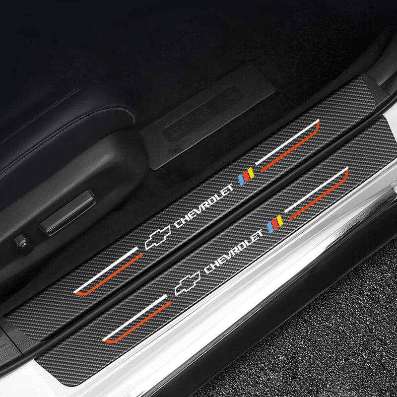 Product Introduction of For Chevrolet Malibu XL Cruze Trailblazer Kovoz Spark Aveo Fiber Car Door Threshold Sill Protector Trunk Stickers Car Accessories 10