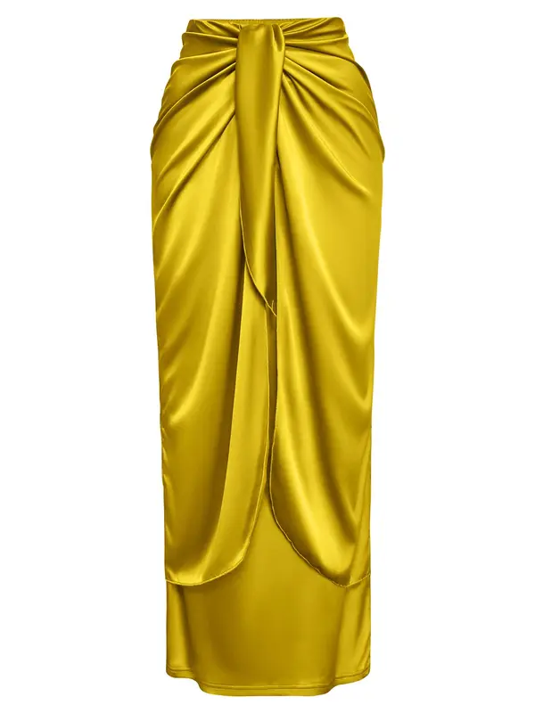 Women's Solid Color Skirt, Elegant Fashion Casual Skirt for Party Dating Wear, Ladies Summer Clothes 1