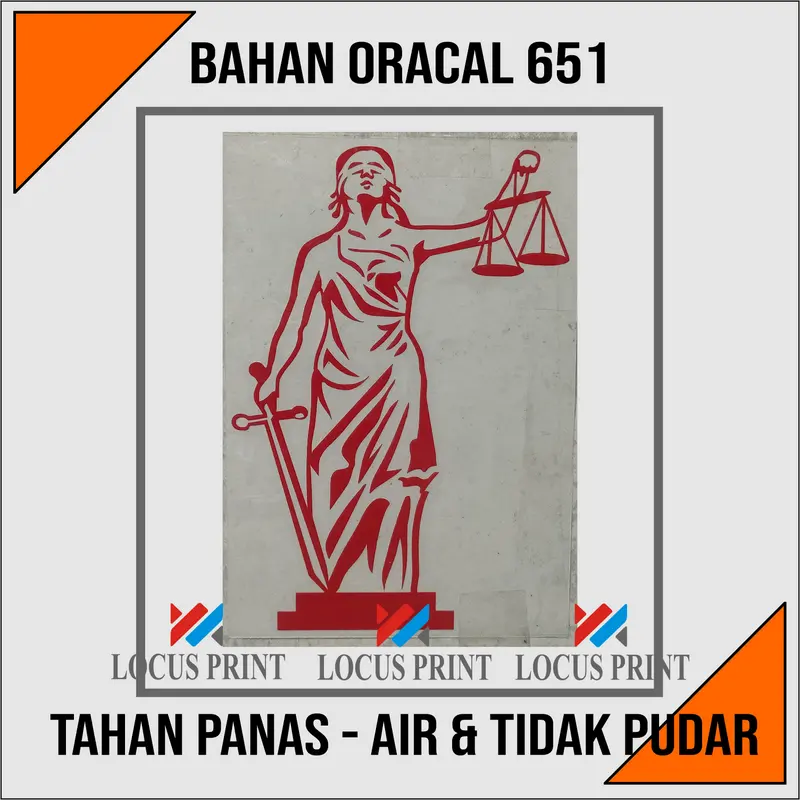 Cutting Sticker Stiker Dewi Themis Keadilan Bahan Oracal 651 1