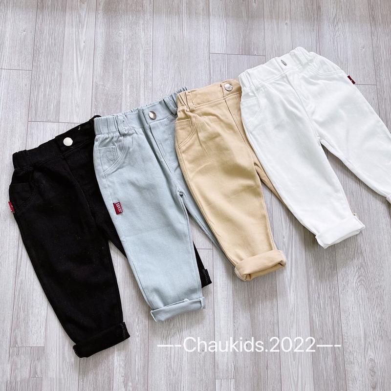  Quần kaki trơn  KHÔNG RÁCH  cực dễ phối đồ cho bé trai bé gái - QKT4M 