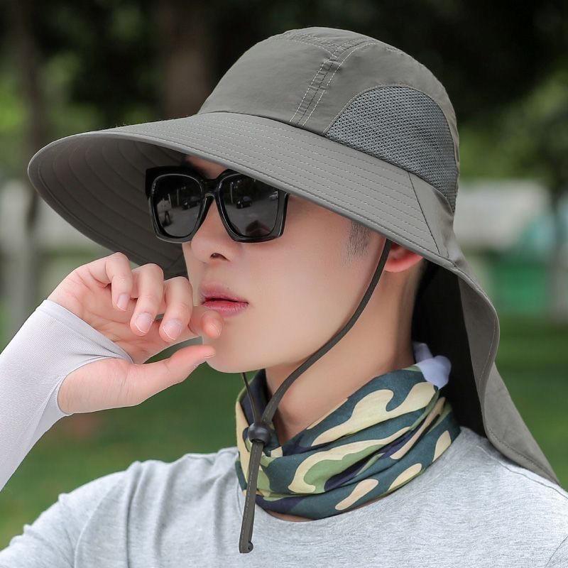 Mũ Câu Cá, Chống Tia UV, Mũ Che Nắng Ngoài Trời Mùa Hè, Unisex, Mũ Che Nắng Rộng Vành, Bảo Vệ Mặt Và Cổ mũ  camping 6