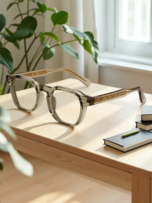 Retro Full Frame High Quality Eyeglasses, Fashion Anti-blue Light Eyeglasses for Women & Men, Fashion Lightweight Casual Eyeglasses  for Work, Daily Clothing Decor, Perfect for Daily Use, Stylish Eyeglass 2