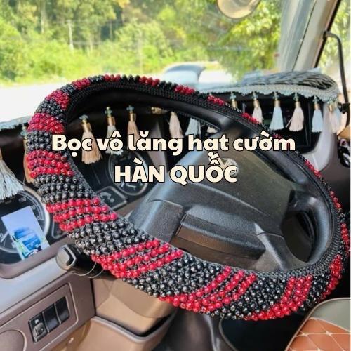 HÀN QUỐC Bọc vô lăng hạt cườm Hàn Quốc chống ra mồ hôi tay dành cho các dòng xe