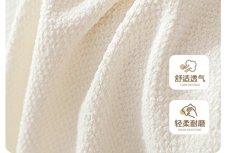Product Introduction of New Cream Style Teddy Velvet Universal Sofa Cover for All Seasons, Full Coverage, Non-Slip Integrated Leather Sofa Cover 14