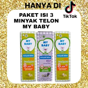 PAKET 3 PCS MY BABY MINYAK TELON EUCALYPTUS LAVENDER 60 ML, 90 ML, 150 ML