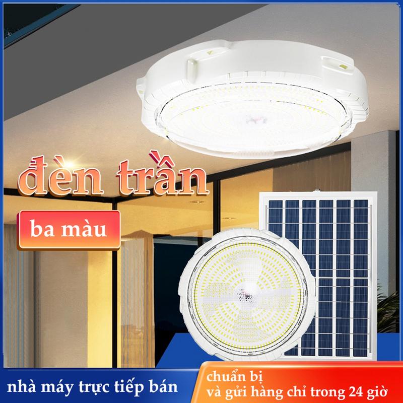Đèn Ốp Trần Năng Lượng Mặt Trời 400W Có Điều Khiển Từ Xa 3 loại tùy chọn hiệu ứng Không bị nháy đèn không gây hại mắt