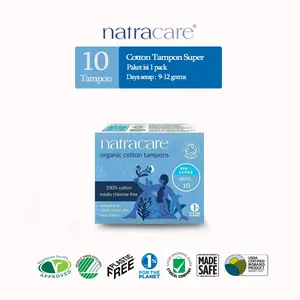 NATRACARE Digital Cotton Super Tampon 10s - Pembalut Organik Herbal 100% Organik