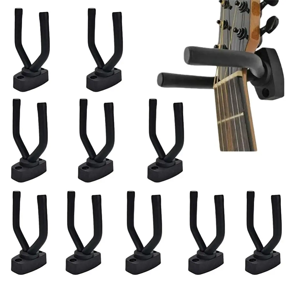 New Wall Mount Guitar Hanger Hook Non-slip Guitar Ukulele Violin Guitar Holder Stand Display Rack Instrument Accessories Guitar Stand