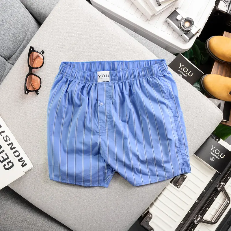 Quần Đùi YOU Kate Cotton Mềm Mịn Thoáng Mát Mặc Ở Nhà, Đi Ngủ Thoải Mãi Họa tiết Sọc Tăm Size 40-90kg 2