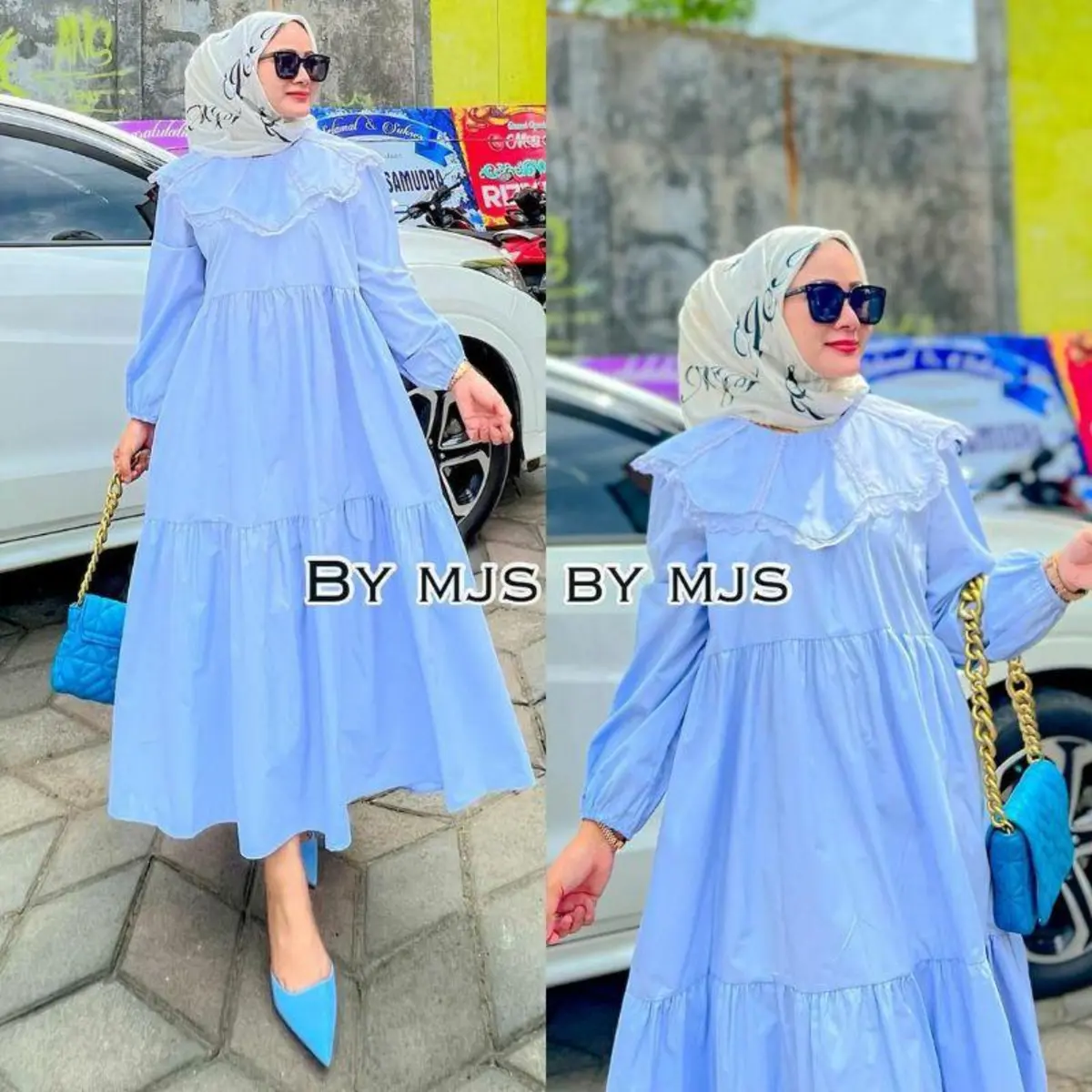 Arsy midi dress muslim terbaru tunik renda busui pakaian muslim baju polos terlaris pakaian wanita midi dress mewah tunik kondangan 2023