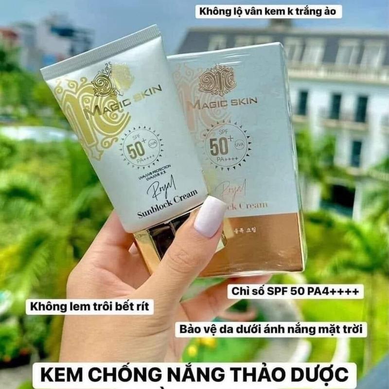  Kem chống nắng thảo dược 