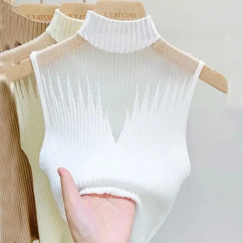 Áo vest dệt kim cổ nữ, 1 mảnh Top - Thương hiệu uy tín