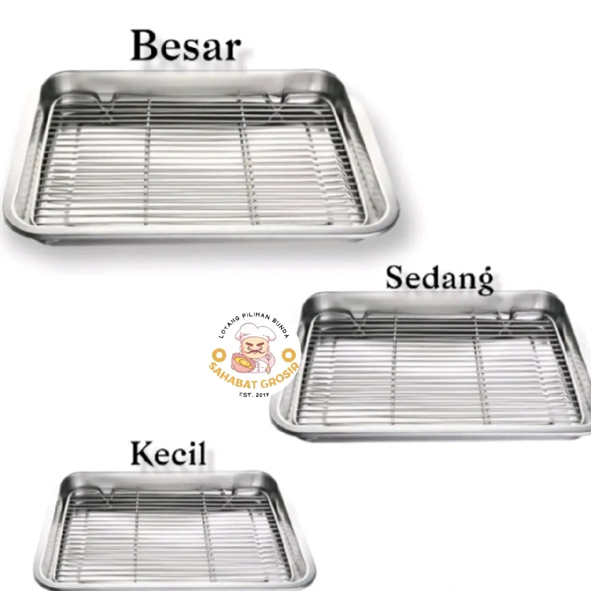 colling rack & nampan stainless / Nampan peniris masakan berminyak ...