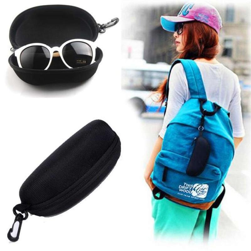 (HARD PVC - WITH HOOK & ZIP) Unbutton Hard PVC Zipper Sunglass Casing ...
