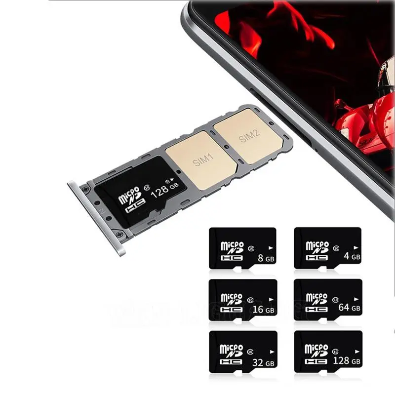 1TB 512GB 256GB 128GB 64GB 32GB 16GB 8GB Micro SD Card A1 Class 10 UHS-I SDXC Memory Card High Speed TF Card for Android Phone Huawei Redmi Dash Cam