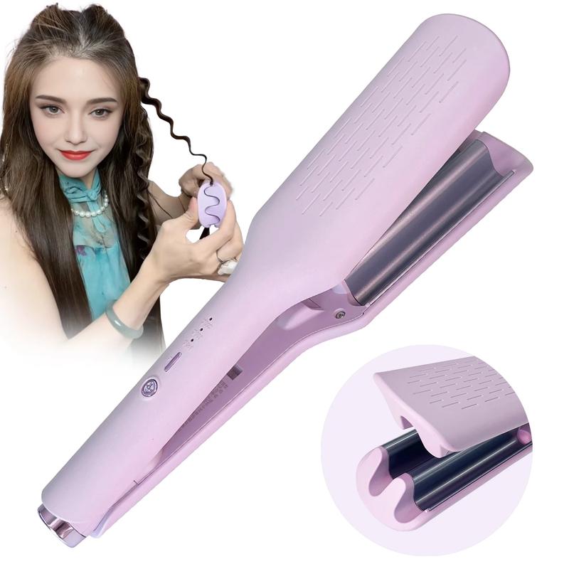 Besi pengepit rambut, 10mm, 4 tong, Gaya Gelombang Pantai, Besi ...