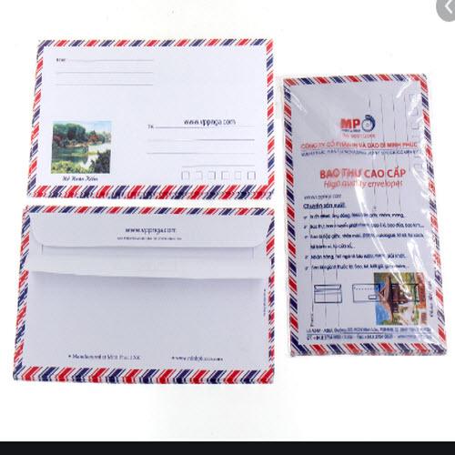 Bao thư sọc bưu điện MINH PHÚC có keo tự dính ( xấp 20 cái )