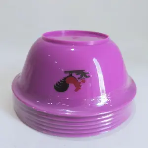 promo mangkuk jago warna 12 pcs Mangkok mie bakso Makan Plastik Buah Set ramah lingkungan toska