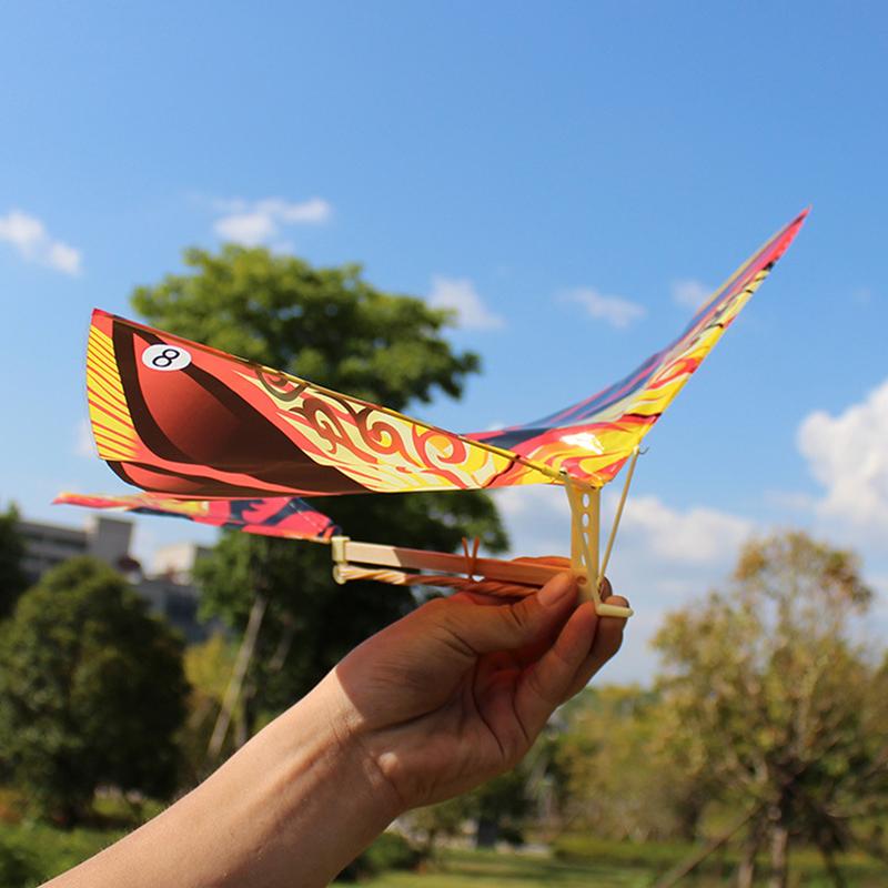 DONGY-Dây Cao Su Đàn Hồi Chạy Bằng Điện Cho Trẻ Em, 10 Cái, Chim Bay, Diều, Đồ Chơi Vui Nhộn, Quà Tặng Ngoài Trời 3