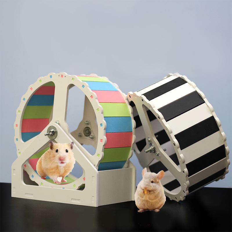 Pet Sport Wheel Hamster Disc Exercise Wheel with Stand Rotatory Jogging ...