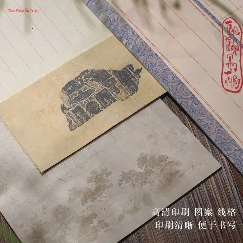 giấy tuyên chỉ luyện thư pháp 14 Mẫu Giấy Xuyến Chỉ Kẻ Ô Quốc Phong Toàn Đồ Viết Chữ Cổ Phong Bán Sinh Bán Thục Xuyến . 7
