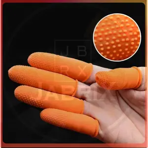 Termurah..!! (10pcs) Sarung karet jari Latex ANTI SLIP jari untuk melindungi jari tangan - COD