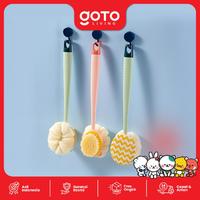 Gambar (Best Offer) Goto [COD] Cleya Scrubber Bath Sikat Badan Untuk Mandi Anti Slip 2in1 - A-SIL PINK dari Goto Living Kota Tangerang 2 Tokopedia