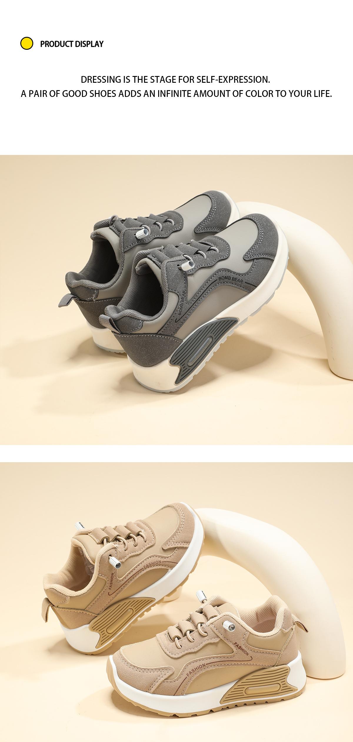 MOONBEAR ~6308~ Sepatu Sekolah Anak Dengan Fashion Sneakers Mesh Sintetis Premium, Kualitas Nyaman Lentur Ringan Desain Ergonomis untuk Aktivitas Aktif Si Kecil! warna Hitam, Pink, Khaki dan Abu dengan size 26-37