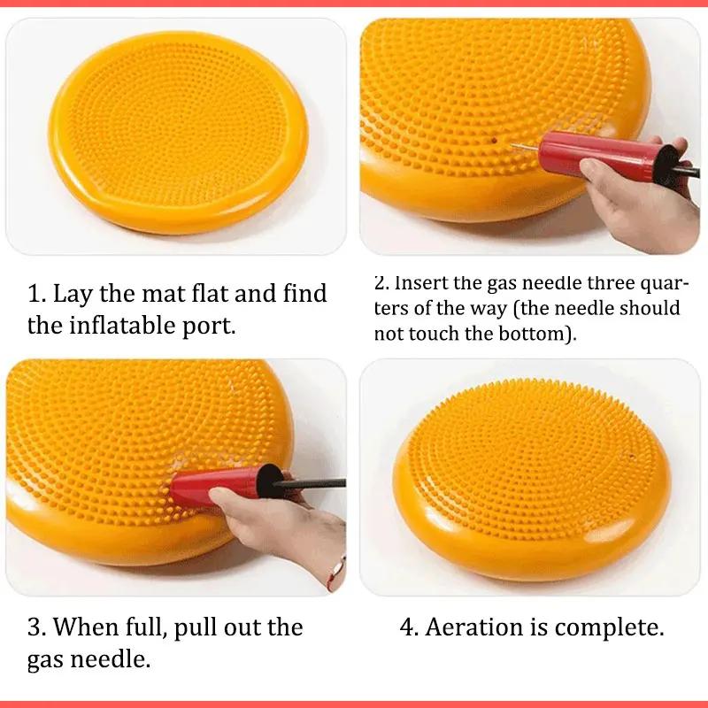 Product Introduction of Children Inflatable Sensory Cushion Sports Toys Stepping Balance Stones Training Massage Ball PVC Sensorial Autismo Social Games 23