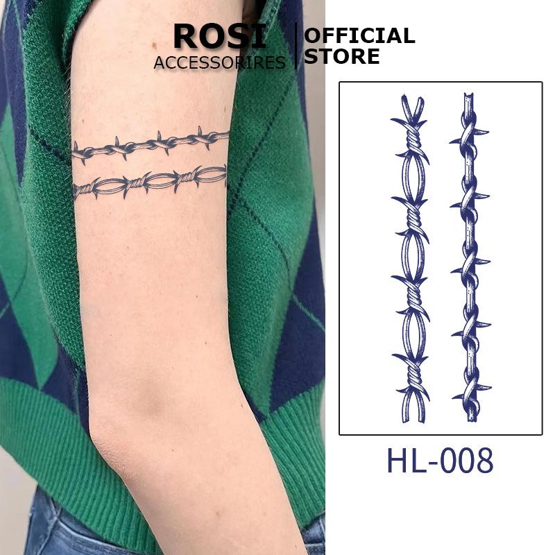 Hình xăm 15 ngày vòng tay, cổ tay, bắp tay cực chất, miếng dán hình xăm tattoo tạm thời nhật cổ