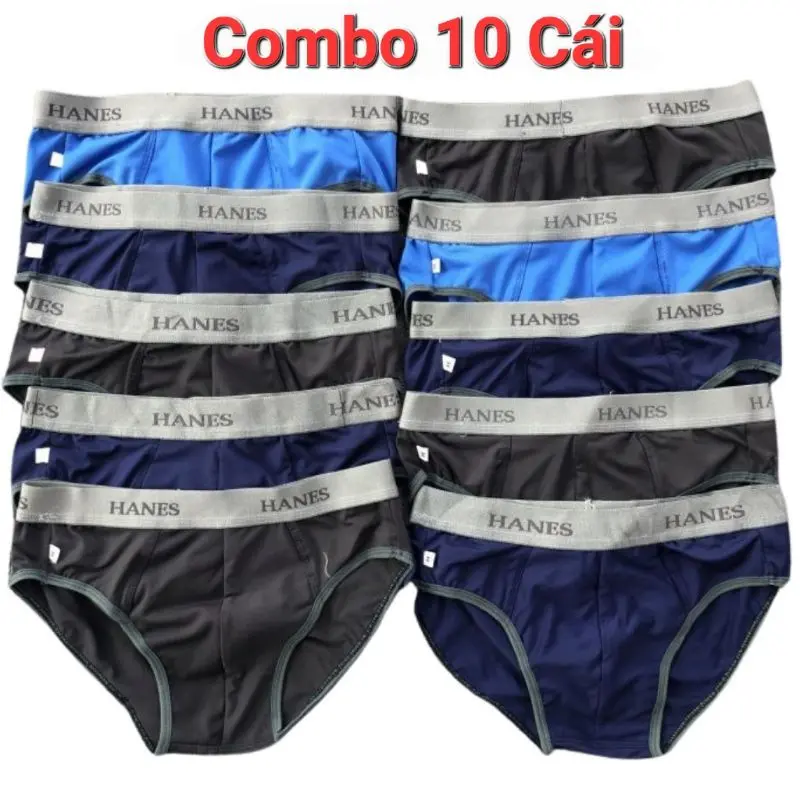 Combo 10 Quần Sịp Nam Nhiều Lưng Chất Vải Cotton Kháng Khuẩn Thấm Hút Và Co Dãn Tốt Quần Lót Quần Lót Quần Lót
