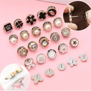 SHINESTATION - Mini Bross 10Pcs Pin Baju Hijab Dagu Klip Kecil Aksesoris Fashion Wanita Korea