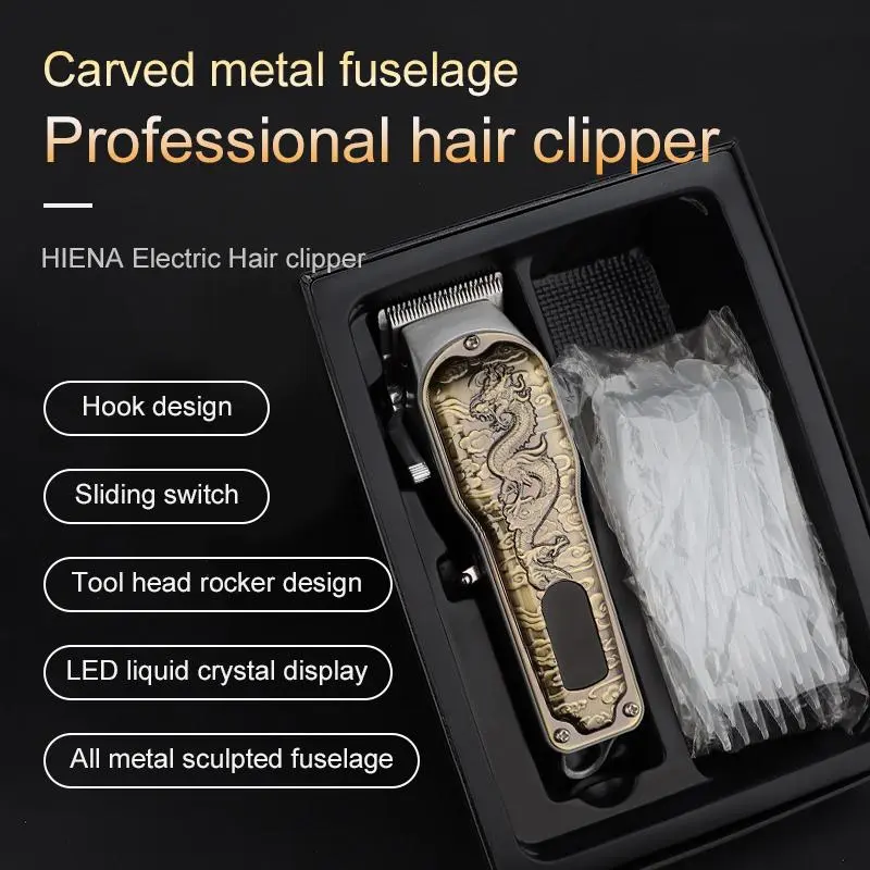 Electric Hair Clipper, 1 Box Professional Wireless Hair Trimmer & Accessories, USB Rechargeable Hair Clipper for Men, Barber, Stylist 3