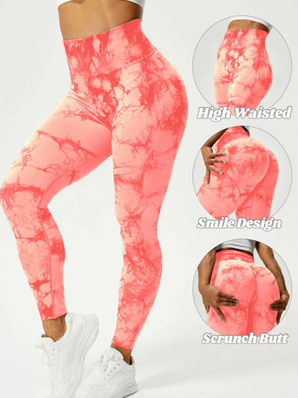Valentine's Day Women's Tie Dye High Waist Sports Leggings Yoga Pants,  Seamless High Rise Leggings, Compression Pants, High Stretch Workout Gym  Yoga Pants for Valentine's Day Gifts, Tummy Control Gym Fitness Girl