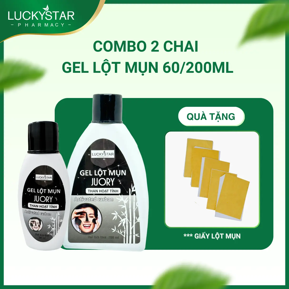[ COMBO 2 CHAI ] GEL LỘT MỤN LUCKY STAR - Skincare nạ mặt